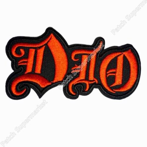 DIO Red Cut Out Logo Iron On/Sew On Patch Heavy Metal Tshirt TRANSFER MOTIF APPLIQUE Rock Punk Badge Wholesale