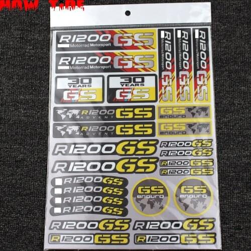 New Motorcycle Fuel Tank Sticker Wheel Helmet Waterproof Reflective Logo Suitable for BMW R1200GS R1200 GS