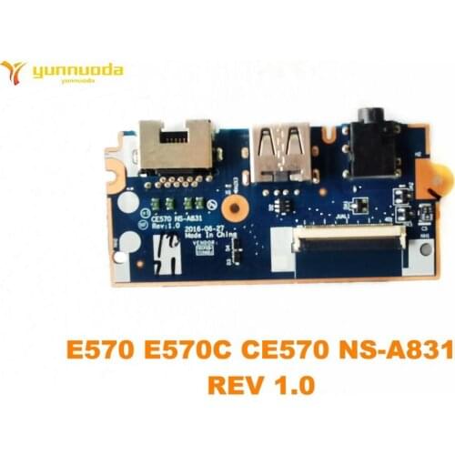 Original for Lenovo E570 E570C USB board Audio board E570 E570C CE570 NS-A831 REV 1.0 tested good free shipping