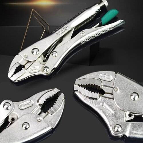 LAOA 5inch 7inch 10inch Locking Pliers Cr-Mo Material Round Nose Plier Locking Tool Water Pipe Wrench
