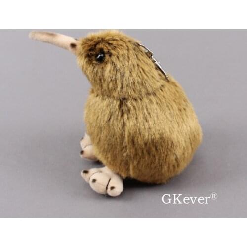 Lifelike Kiwi Bird 13cm Plush Keychain Cute Lovely Simulation Animal Stuffed Pendant Toy Baby Gift Toys