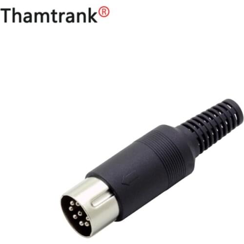 3PCS DIN Plug High quality 5PIN DIN male Plug Wire Connector with Plastic Handle Original Brand New Packing