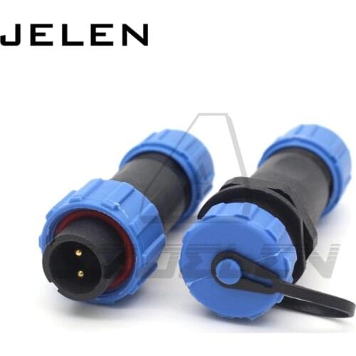 Sp13 Docking power cable connector male and female, 2Pin Waterproof Aviation Connector, IP68