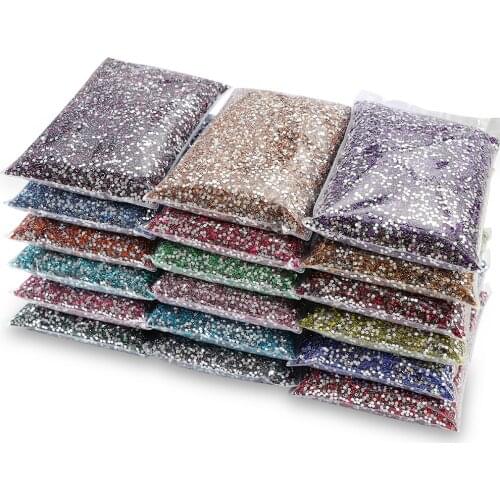 100000 Round Resin Diamonds 2mm Flat Bottom Rhinestones In Various Colors Diy Nail Art Jewelry Decorative Free shipping