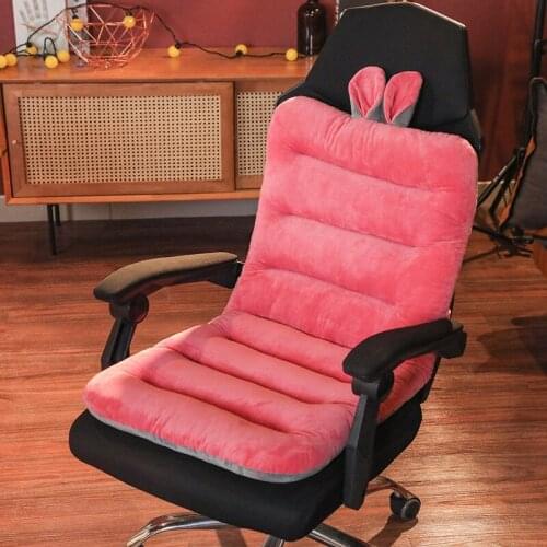 Winter Cartoon Seat Cushion Office Sofa Computer Chair Mats with Integrated Soft and Comfortable Double-sided Usable