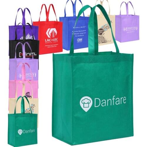 100PCS/Lot Free Shipping Custom Reusable Shopping Bag Cake Bbag Logo 35H*30L*18W CM