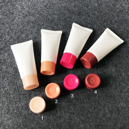 300pcs/lot 40g empty white plastic soft tube for cosmetics packaging,40ml sample container bottles ,cream cosmetic container