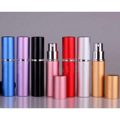 5ml Travel Mini Refillable Portable Empty Atomizer Perfume Bottles Scent Pump Spray Case Parfum Airless Pump Cosmetic Containers