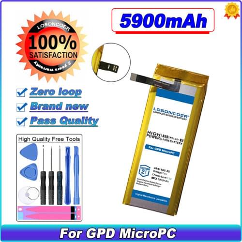 5100mAh 4841105-2S Battery For GPD MicroPC Handheld Gaming Laptop GamePad Tablet Pc