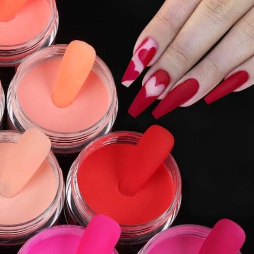 15g Nail Acrylic Powder Crystal Pigment Powder Valentines Nail Art Carving Decoration Nail Supplies For Professionals Dip Powder