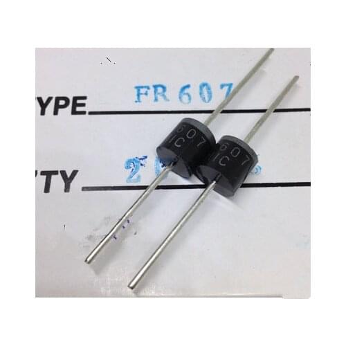 FAST RE COVERY RECTIFI ERS FR607 607 6A 1000V DO-41 DIP diode Main IC two transistor integrated circuits