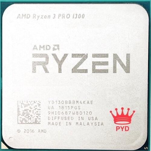AMD Ryzen 3 PRO 1300 R3 PRO 1300 R3 1300 3.1 GHz Quad-Core Quad-Thread CPU Processor YD130BBBM4KAE Socket AM4