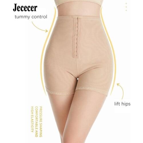 Women Body Shaper High Waist Tummy Control Panties Slimming Underwear Zipper Butt Lifter Waist Trainer Panty Modeling Straps