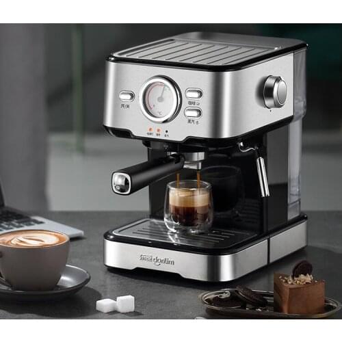 Donlim espresso machine home 20bar high pressure temperature visible steam froth DL-KF5403