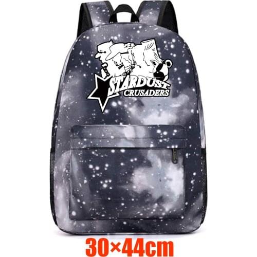 Anime Jojos Bizarre Adventure Canvas Backpack Teenger Packsack Schoolbag Mochila High Quality Unisex Student Travel Laptop Bag