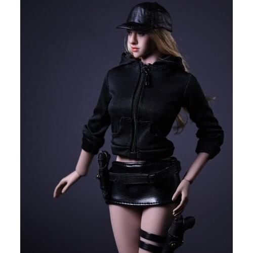 1/6 Scale Female Soldier Figure Accessory White/ Red/Black Fashion Hat Cap Model Toys for 12 '' Action Figure Accessories