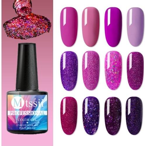 Mtssii UV Nail Gel 8ml For Manicure Nail Set Kit UV LED Base Top Coat For Painting Extension Nail Art Gel Varnishes Lacquer