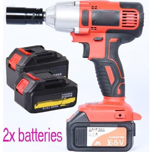 Rechargeable Electric Cordless Impact Wrench With LED Light Charger Durable DC Adaption Activated New Arrival