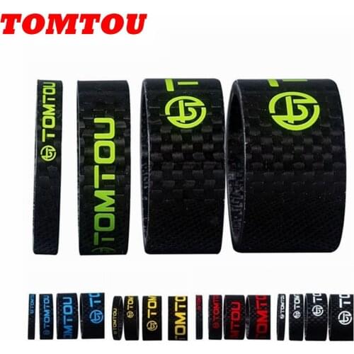 TOMTOU Gloss 3K Carbon Fiber Spacers 4Pcs/Set 1-1/8 inch Bicycle Headset Carbon Fiber Washer Bike Headset Stem Spacers
