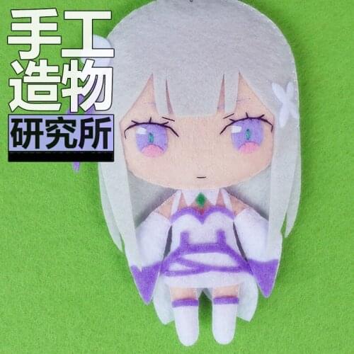 Re: Life in a Different World From Zero Emilia Soft Stuffed Toys DIY Handmade Pendant Keychain Doll Creative Gift