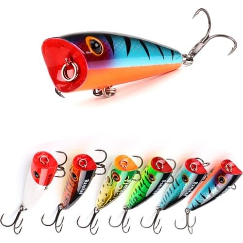 Fishing Topwater Floating Popper Poper Lure 60mm 8g Fishing Hooks Saltwater Fishing Lures Tuna Popper Lures Hard Bait