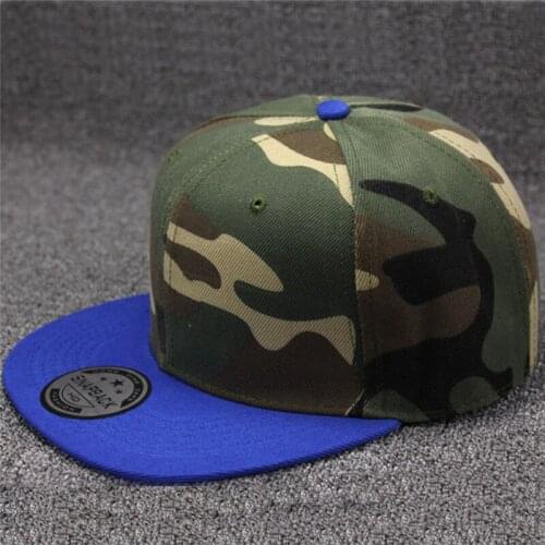 Fashion Adjustable Baseball Cap Unisex Colorblock Camouflage Camo Cap Casquette Hat Children Casual Hat One Size Solid
