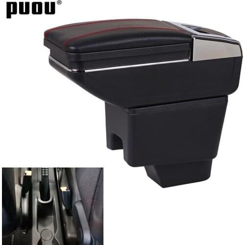 Car armrest box For Renault Captur Kaptur 2014-2018 central console storage box Rotatable ashtray Car interior accessories