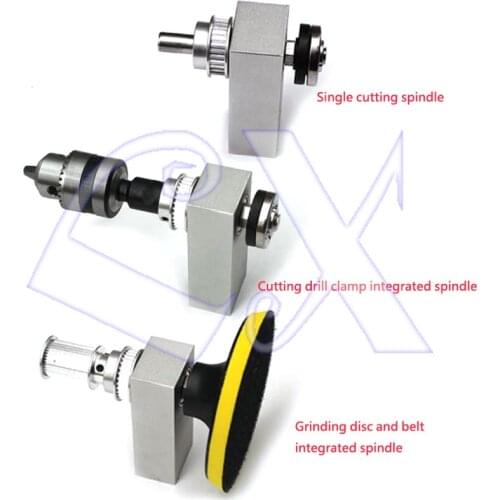 Freeshipping DIY Mini chainsaw non-powered spindle assembly bearing seat cutting/grinding/abrasive belt machine spindle
