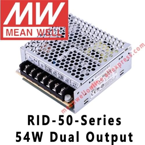 Mean Well RID-50 Series 50W Dual Output Switching Power Supply meanwell AC/DC 5V/12V/24V