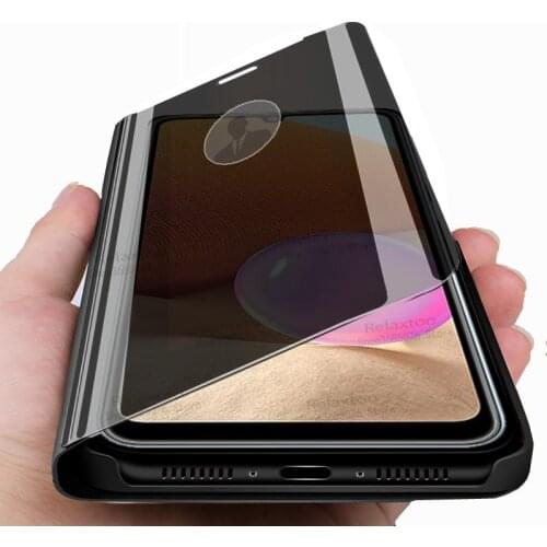 Phone cover for sansung a 32 cases smart mirror magnetic flip samsong galaxya32 galaxy a32 4G 5G 6.4'' 6.5'' book stand coque