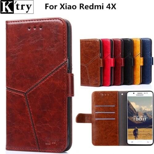 For Xiaomi Redmi 4X Case with Card holder and Stander Flip Wallet Cover for Xiaomi Redmi 4X Case Soft Silicone