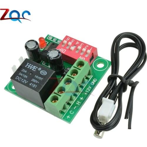 Digital Temperature Control Switch Thermostat Adjustable Thermostat Temperature Switch 12V Cooling Controller W1701