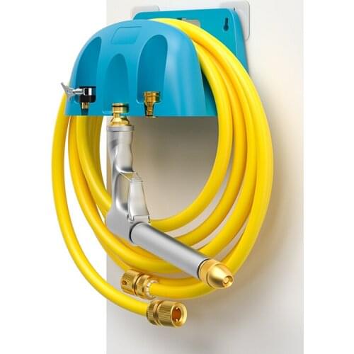 Water Hose Wall-Mounted Storage Garden Hose Carrier Hose Nozzle Holder Watering Pipe Hanger Hook Lawn Water Gun Bracket Dropship