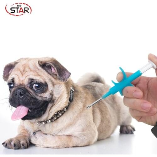 40pcs FDX-B cat dog microchip animal syringe ID implant pet chip needle vet RFID injector PIT tag for aquaculture fish