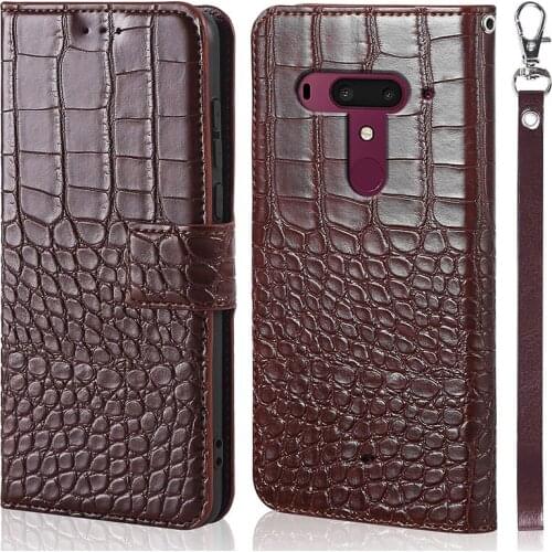 DOREXLON Case For HTC U12 Plus 6.0 inch cover Crocodile texture leather flip Case For HTC U12 Plus 6.0 inch magnet phone case
