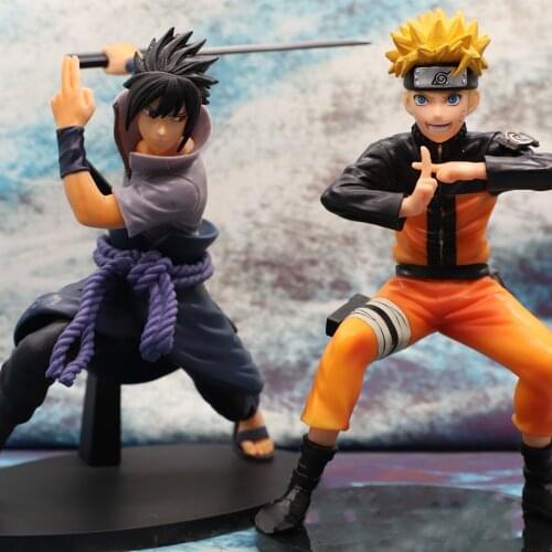 Japanese Antistre Uchiha Sasuke Figure Uzumaki PVC Ation Figure Anime Shippuden Vibration Stars Figurine Model Toy Doll Figma