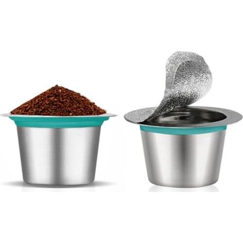 Stainless Steel Coffee Filter For Nespresso Coffee Filter Refillable Metal Coffee Filter Dolci Gusto Capsule Kitchen Supplies