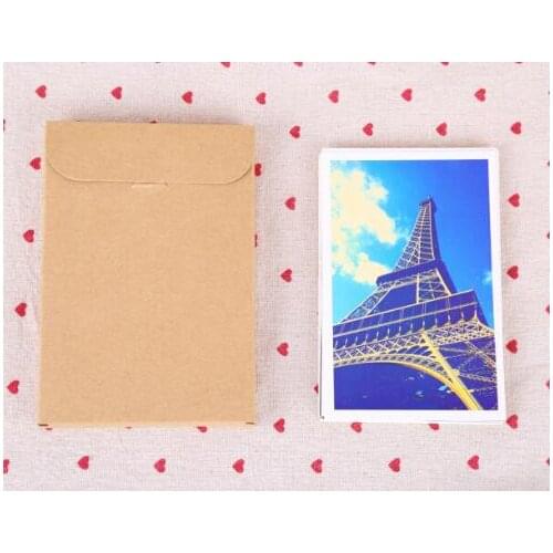 50pcs Kraft Paper Envelope Party Invitation Card Letter Stationery Packaging Bag Gift Greeting Card Postcard Photo Box
