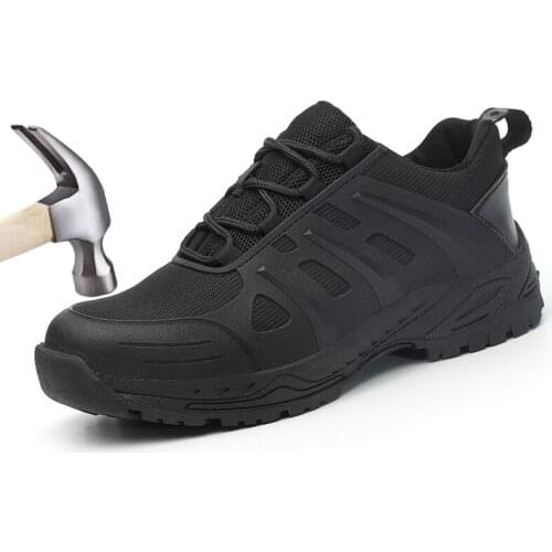 Safety Shoes For Men sneakers Work Boots Steel Toe Anti-smashing Puncture Proof Construction Safty Shoes Casual Fashion Designer