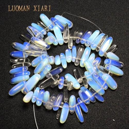 12-18 mm Stick Shape Opal Natural Stone Materials Stick Shape Gems Loose Beads Strand 15" DIY Necklace For Jewelry Making