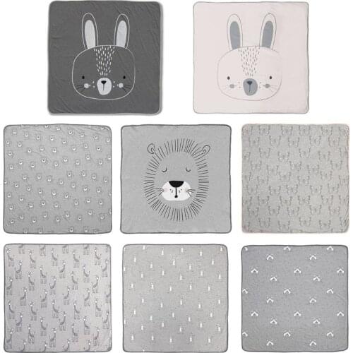 100x100cm Newborn Baby Receiving Blanket Soft Cotton Sleeping Swaddle Wrap Infant Photography Props Gift