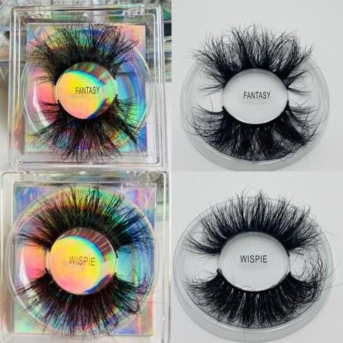 Fluffy Mink Lashes Wholesale 1Pairs / Bulk Real Mink Eyelash Soft Messy Natural Eyelashes Makeup Mink Eyelashes