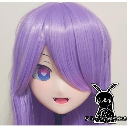 RB42)Customize Full/Half Head Resin Cartoon Cosplay Japanese Character Anime Role Play Crossdress Kigurumi Mask With Back Shell