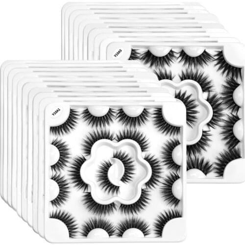 Wholesale 10/20/30 boxes Faux 3D Mink Lashes Natural Long False Eyelashes Dramatic Volume Fake Eyelashes Makeup Lashes Extension