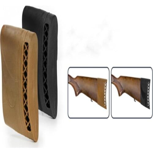 Hunt Rubber Recoil Pad Rifle Rubber Recoil Pad Butt Stock Extension Black/Brown Butt Stock Parts