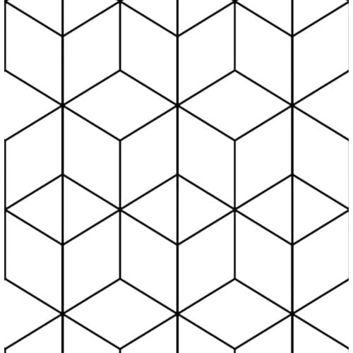 6M/White Black Hexagon Trellis Modern Stripe Self Adhesive Wallpaper For Bedroom Home Decor Geometry Peel And Stick Wallpapers