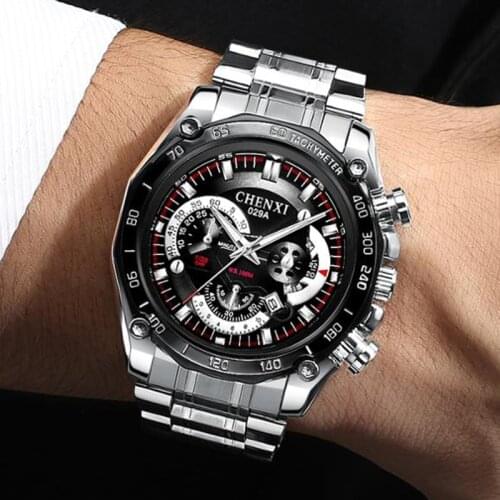 CHENXI Sports Watches Men Waterproof Shockproof Quartz Wristwatches Men Large Face Watch Reloj Hombre Relogio Masculino 2020