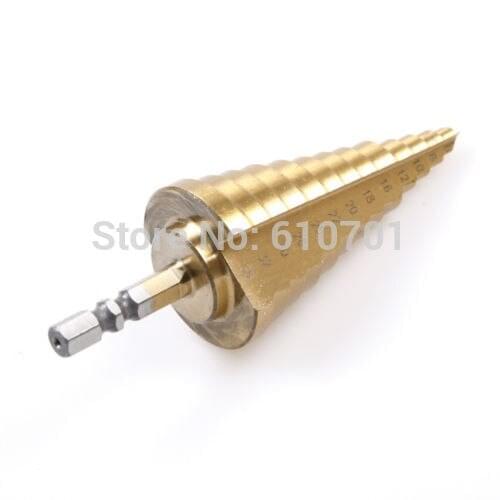 6mm to 35mm 13 Steps HSS Holes Cutter Step Cone Drill Bit Hex Shank 1/4" 6-35mm