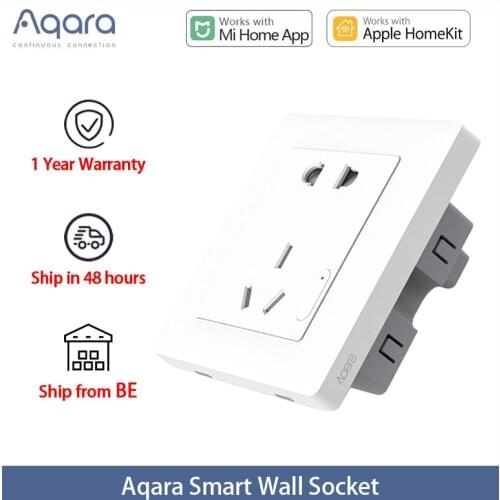 Aqara Smart Wall Socket ZigBee Wireless Wall Outlet Mijia Wall Socket Switch Work For Xiaomi Smart Home Kits APP