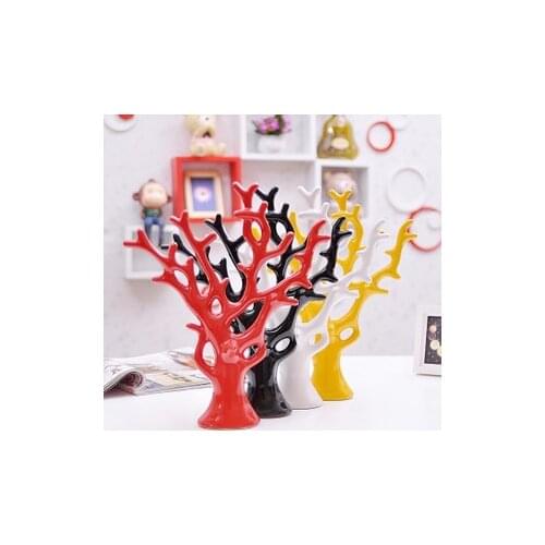 On sale! Creative love tree fashion wedding gifts home decoration procelain decor ceramic crafts Pachira macrocarpa